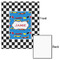Checkers & Racecars 16x20 - Matte Poster - Front & Back