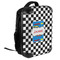 Checkers & Racecars 18" Hard Shell Backpacks - ANGLED VIEW