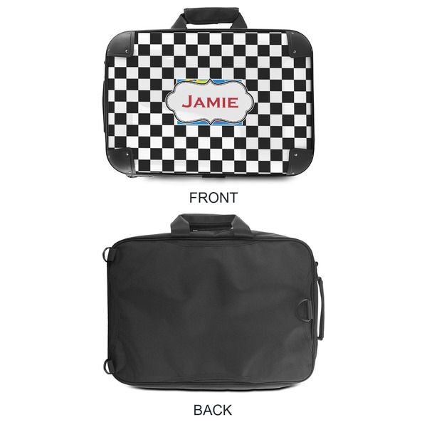 Checkers & Racecars 18" Laptop Briefcase - APPROVAL