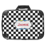 Checkers & Racecars Hard Shell Briefcase - 18" (Personalized)