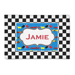 Checkers & Racecars 2' x 3' Indoor Area Rug (Personalized)