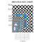 Checkers & Racecars 2'x3' Indoor Area Rugs - Size Chart