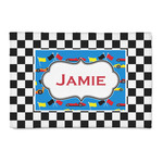 Checkers & Racecars Patio Rug (Personalized)