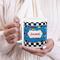 Checkers & Racecars 20oz Coffee Mug - LIFESTYLE