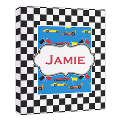 Checkers & Racecars Canvas Print - 20x24 (Personalized)