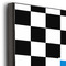 Checkers & Racecars 20x24 Wood Print - Closeup