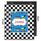 Checkers & Racecars 20x24 Wood Print - Front & Back View