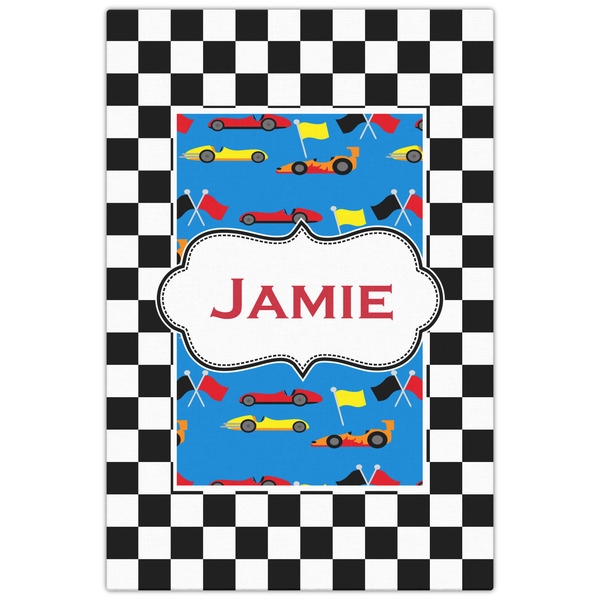 Checkers & Racecars 20x30 - Canvas Print - Front View