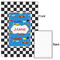 Checkers & Racecars 20x30 - Matte Poster - Front & Back
