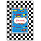 Checkers & Racecars 20x30 Wood Print - Front View