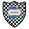 Checkers & Racecars 3 Point Shield