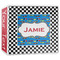 Checkers & Racecars 3-Ring Binder - 3 inch (Personalized)