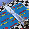 Checkers & Racecars 3 Ring Binders - Full Wrap - 1" - DETAIL