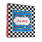 Checkers & Racecars 3 Ring Binders - Full Wrap - 1" - FRONT