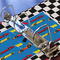 Checkers & Racecars 3 Ring Binders - Full Wrap - 2" - DETAIL