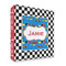 Checkers & Racecars 3 Ring Binder - Full Wrap - 2" (Personalized)