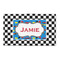 Checkers & Racecars 3' x 5' Indoor Area Rug (Personalized)