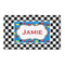 Checkers & Racecars 3' x 5' Patio Rug (Personalized)