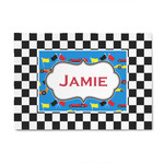 Checkers & Racecars 4' x 6' Patio Rug (Personalized)