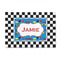 Checkers & Racecars 4' x 6' Patio Rug (Personalized)