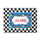 Checkers & Racecars Area Rug (Personalized)