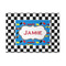 Checkers & Racecars 5' x 7' Patio Rug (Personalized)