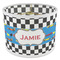 Checkers & Racecars 8" Drum Lampshade - ANGLE Poly-Film