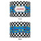 Checkers & Racecars 8" Drum Lampshade - APPROVAL (Fabric)