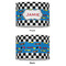 Checkers & Racecars 8" Drum Lampshade - APPROVAL (Poly Film)