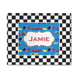 Checkers & Racecars 8' x 10' Patio Rug (Personalized)