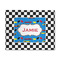 Checkers & Racecars 8' x 10' Patio Rug (Personalized)