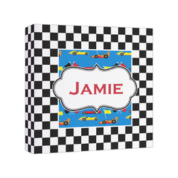 Checkers & Racecars Canvas Print - 8x8 (Personalized)