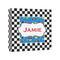 Checkers & Racecars 8x8 - Canvas Print - Angled View