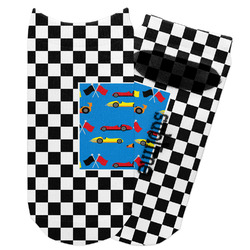 Checkers & Racecars Adult Ankle Socks (Personalized)