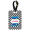 Checkers & Racecars Aluminum Luggage Tag (Personalized)