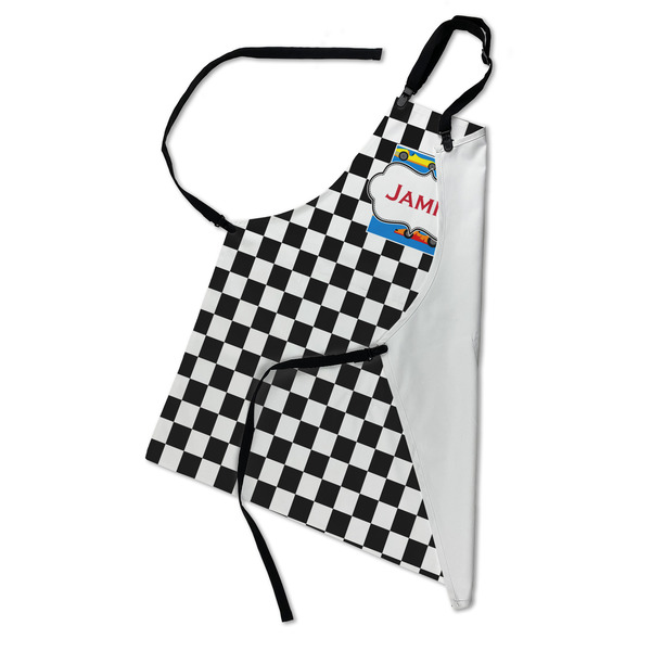 Checkers & Racecars Apron - Folded