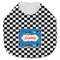 Checkers & Racecars Jersey Knit Baby Bib w/ Name or Text