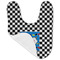 Checkers & Racecars Baby Bib - AFT folded