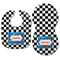 Checkers & Racecars Baby Bib & Burp Set - Approval (new bib & burp)