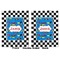 Checkers & Racecars Baby Blanket (Double Sided - Printed Front and Back)