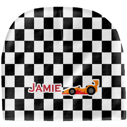Checkers & Racecars Baby Hat (Beanie) (Personalized)
