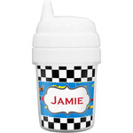 Checkers & Racecars Baby Sippy Cup (Personalized)
