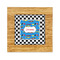 Checkers & Racecars Bamboo Trivet with 6" Tile - FRONT