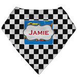 Checkers & Racecars Bandana Bib (Personalized)