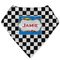 Checkers & Racecars Bandana Bib (Personalized)