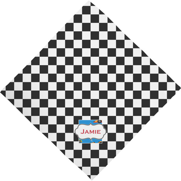 Checkers & Racecars Bandana - Full View