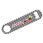 Checkers & Racecars Bar Bottle Opener w/ Name or Text