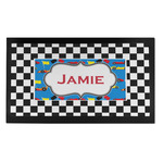 Checkers & Racecars Bar Mat - Small (Personalized)