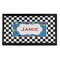 Checkers & Racecars Bar Mat - Small - FRONT