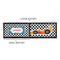 Checkers & Racecars Bar Mats - Sizing Chart